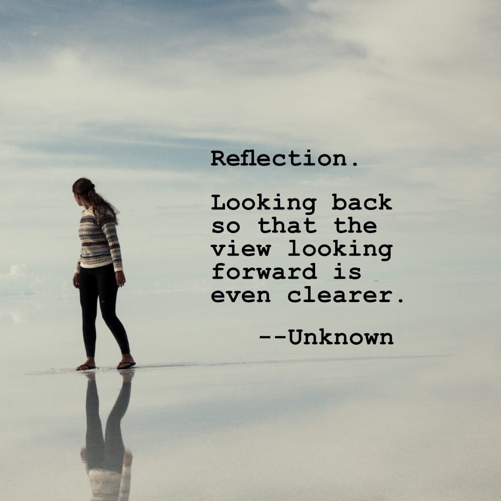 On the last day of this month, take a moment to reflect on what has happened and where you are headed in March.