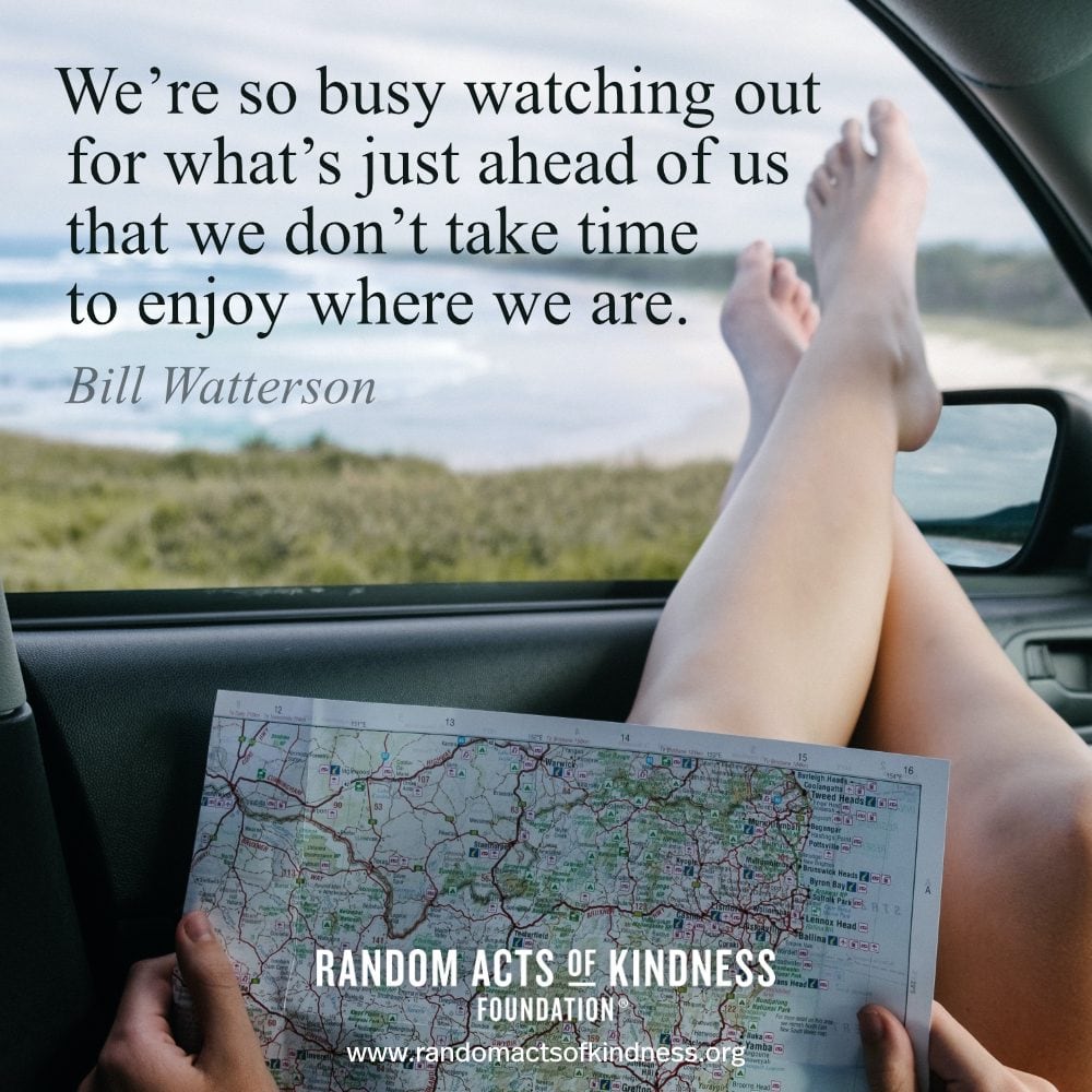 Today, enjoy the moment.