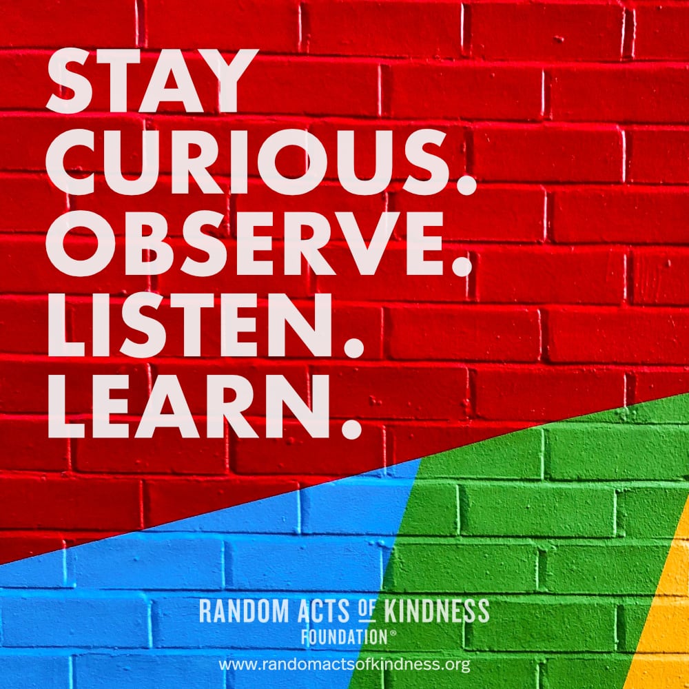 Stay curious. Observe. Listen. Learn. —Brooke