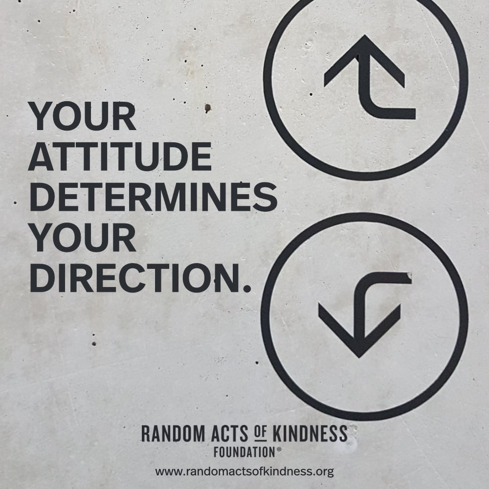 Your attitude determines your direction. —Brooke