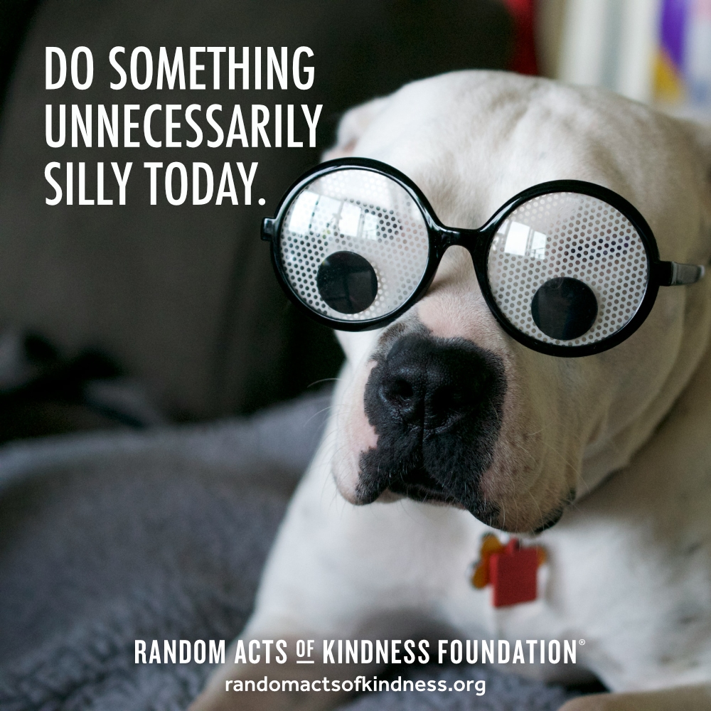 Do something unnecessarily silly today. —Brooke