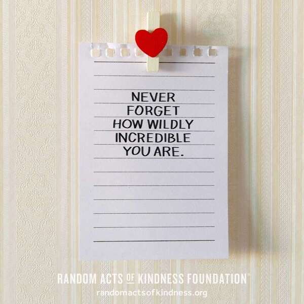 Never forget how wildly incredible you are. —Brooke